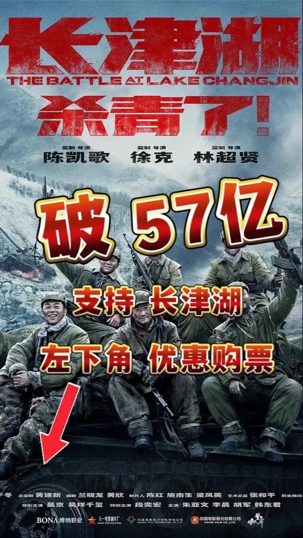 长津湖电影票房-中国电影票房榜-吴京-抗美援朝