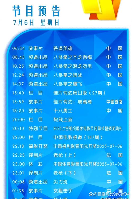 电影节目表-放映时间-影片排期